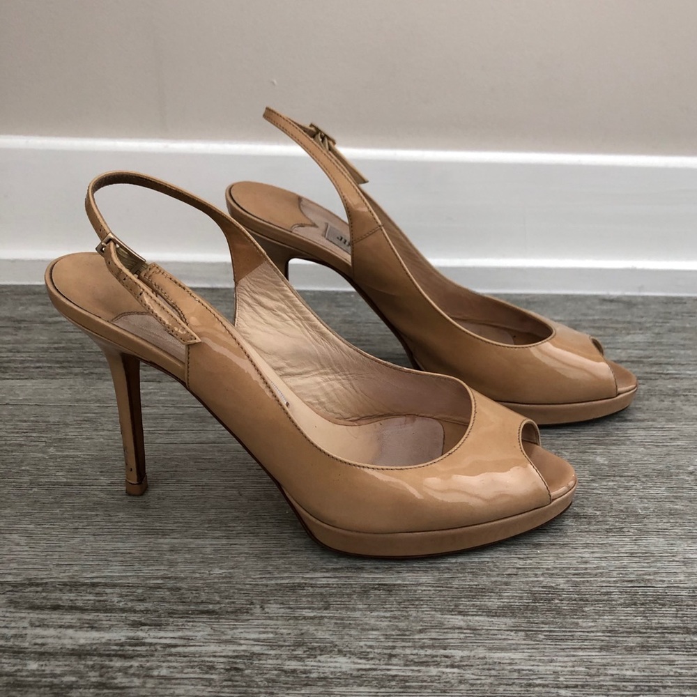 Nude Patent leather Jimmy Choo heels size 38